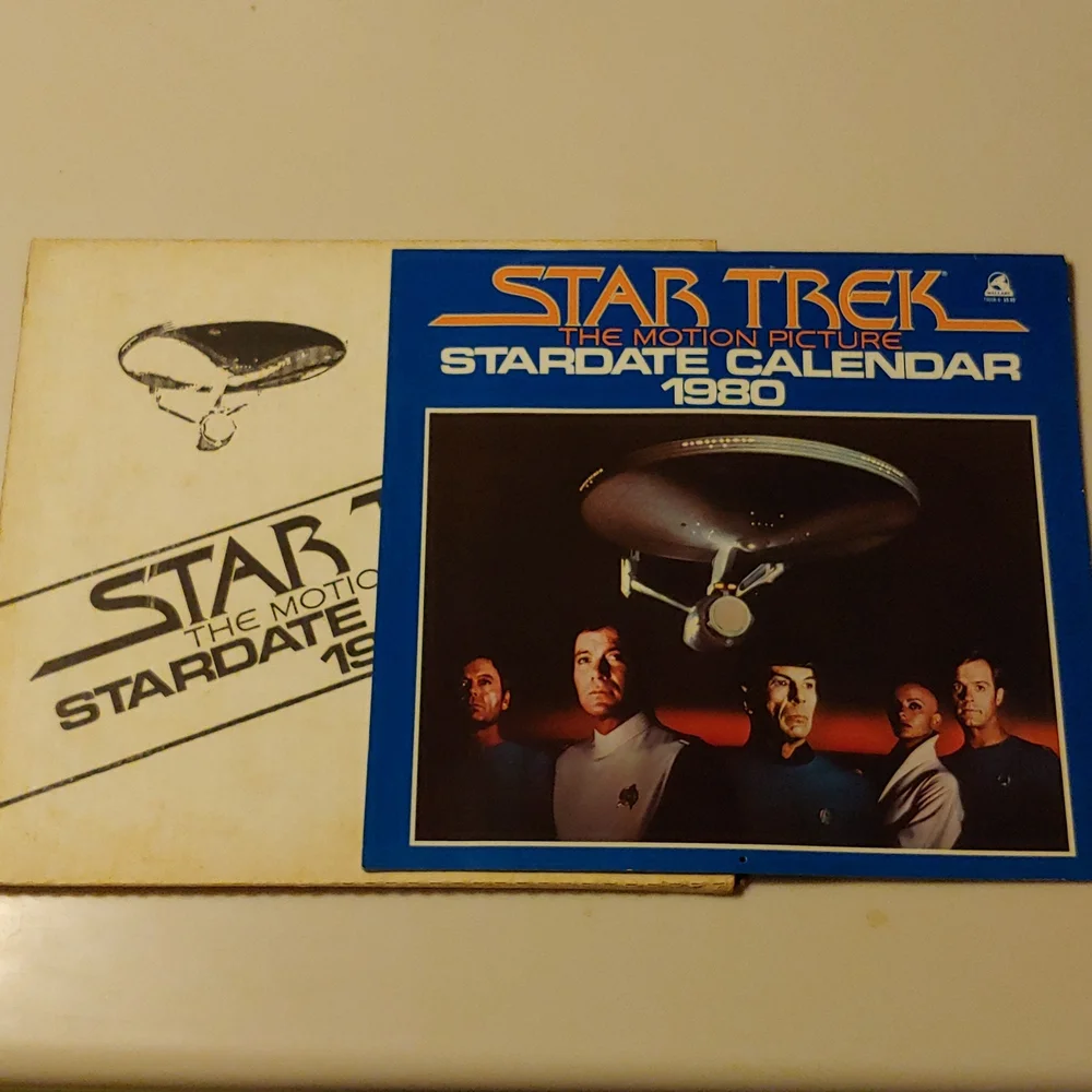 Vtg Star Trek 1980 Calendar w/ Original Packaging (=2036)